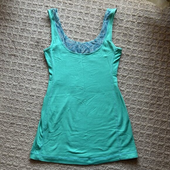 Lululemon Tops - Lululemon Tank Top Womens Green Blue Swift Tech Yoga Gym Teal Running Y2K